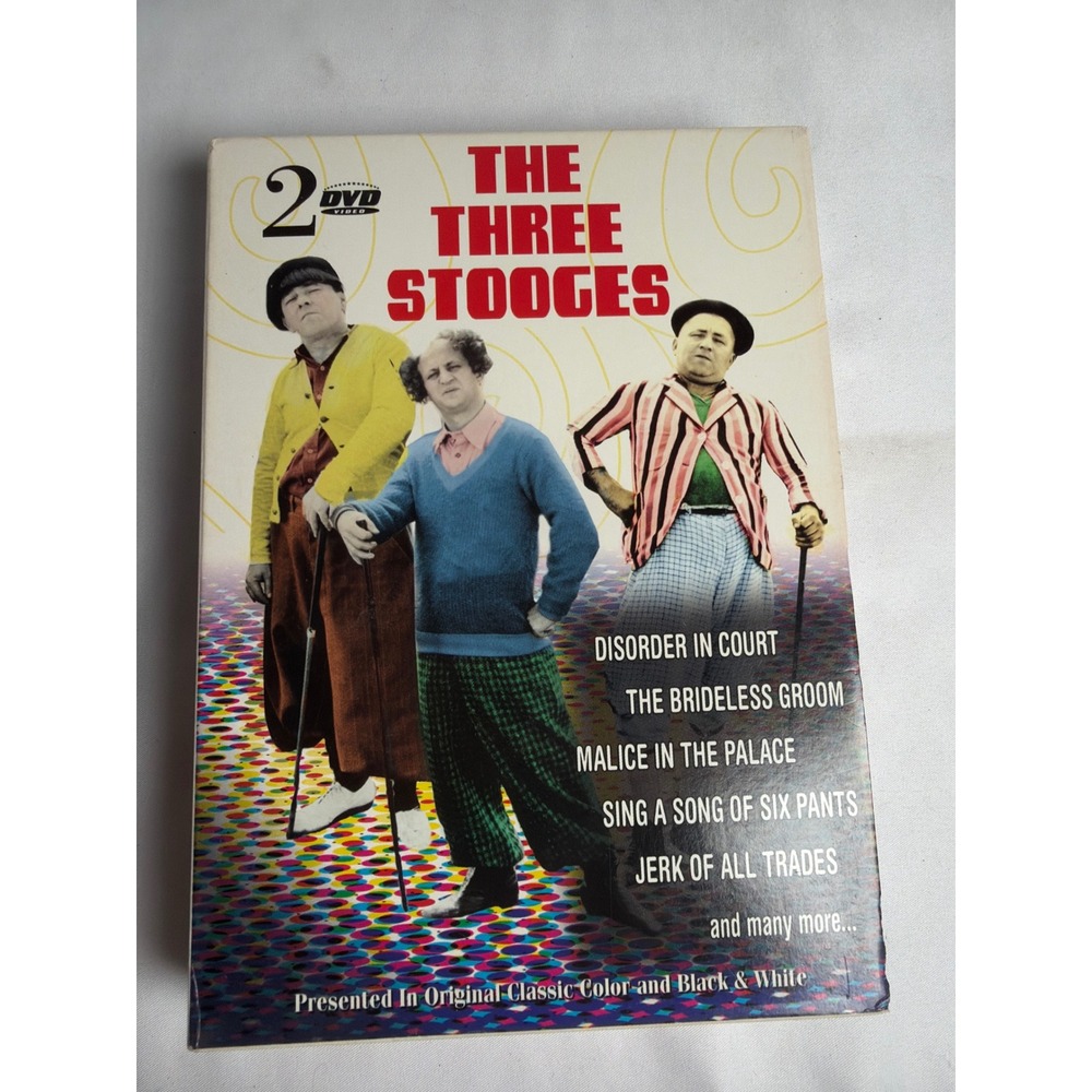 VINTAGE Platinum Disc The Three Stooges DVD Set Unisex OS Multicolor GOOD